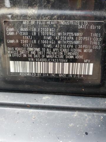 2010 SUBARU OUTBACK - 4S4BRDJC7A2370944