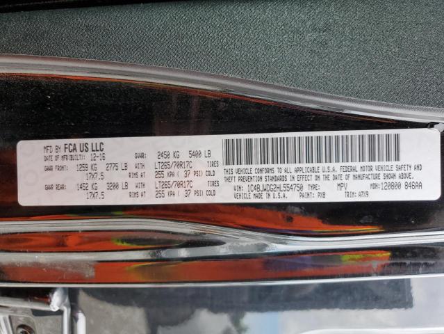 2017 JEEP WRANGLER UNLIMITED SPORT 1C4BJWDG2HL554750