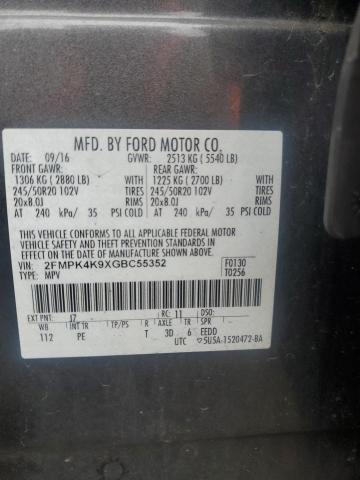 2016 FORD EDGE TITAN - 2FMPK4K9XGBC55352