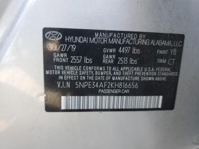 2019 HYUNDAI SONATA LIM 5NPE34AF2KH816656