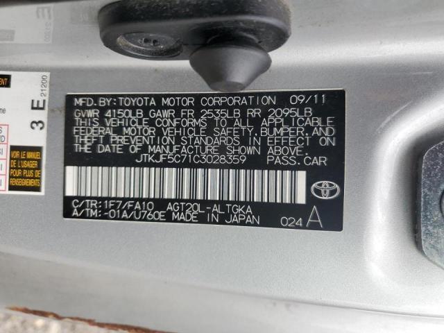 2012 TOYOTA SCION TC - JTKJF5C71C3028359