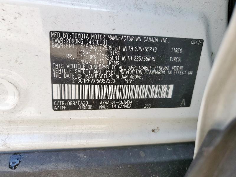 2024 TOYOTA RAV4 XLE PREMIUM 2T3C1RFVXRW352383