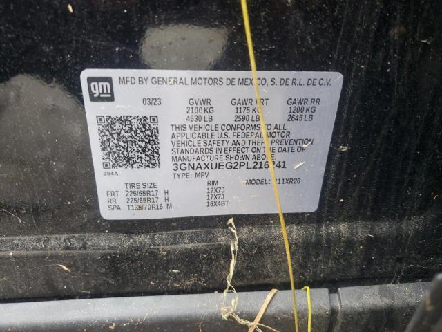 2023 CHEVROLET EQUINOX LT 3GNAXUEG2PL216241