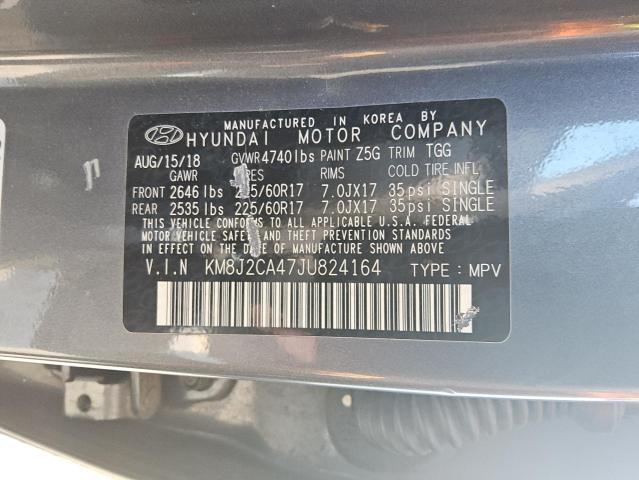 2018 HYUNDAI TUCSON SE KM8J2CA47JU824164