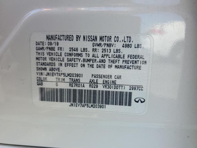 2020 INFINITI Q50 PURE JN1EV7AP5LM203901