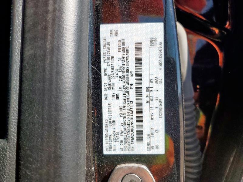 2024 FORD ESCAPE ACT 1FMCU0GN9RUA87112