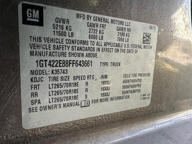 2015 GMC SIERRA K35 - 1GT422E88FF643661