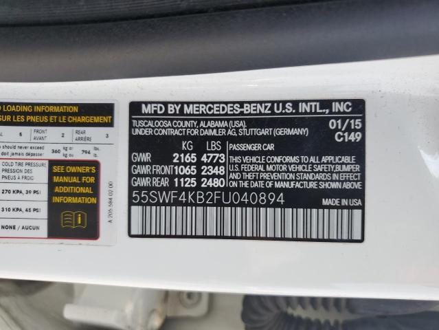 2015 MERCEDES-BENZ C 300 4MAT - 55SWF4KB2FU040894