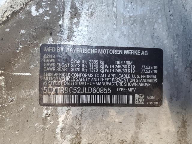 2018 BMW X3 XDRIVE3 5UXTR9C52JLD60855