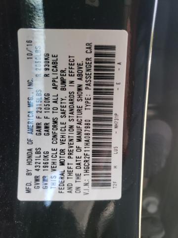 2017 HONDA ACCORD SPO 1HGCR2F11HA087980