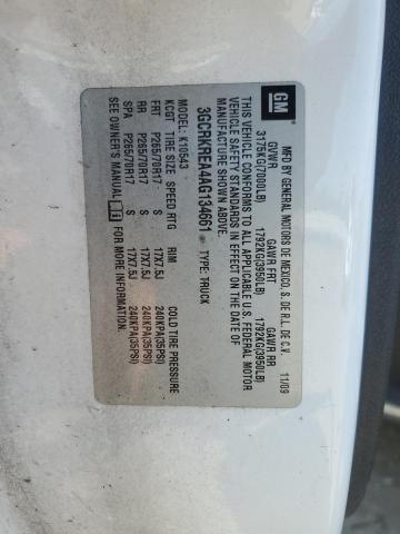 2010 CHEVROLET SILVERADO - 3GCRKREA4AG134661