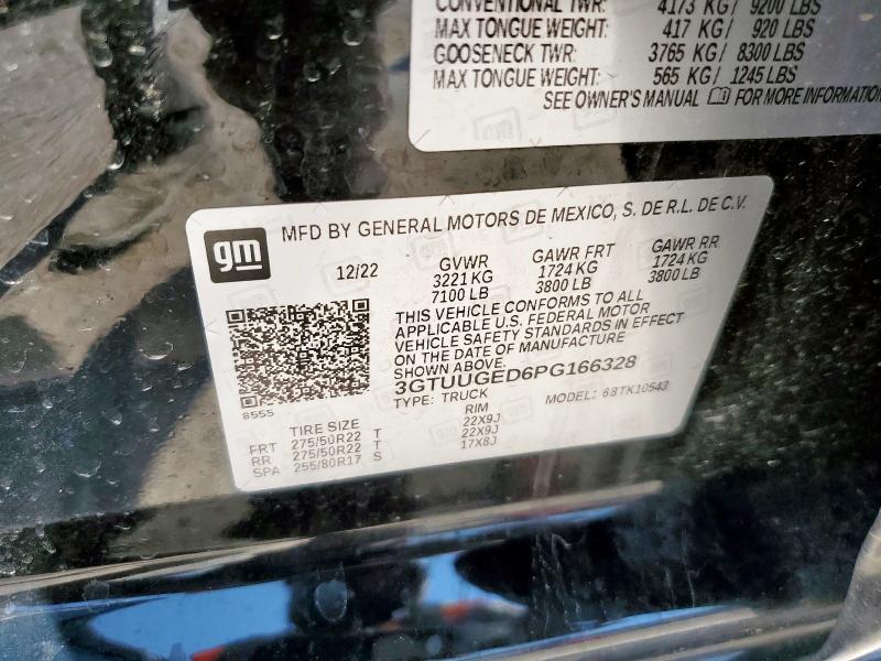2023 GMC SIERRA K15 3GTUUGED6PG166328