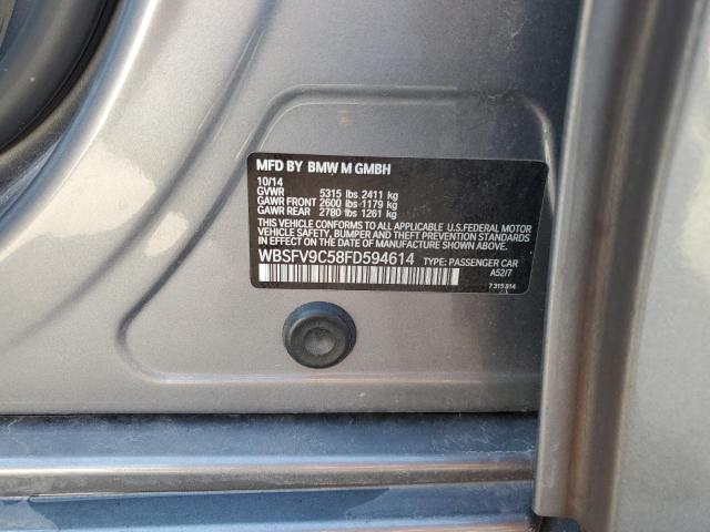 2015 BMW M5 WBSFV9C58FD594614