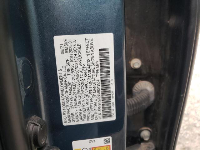 2021 HONDA PILOT SE 5FNYF5H24MB042554