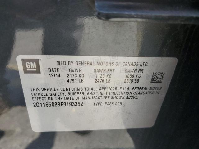 2015 CHEVROLET IMPALA LTZ 2G1165S38F9193352