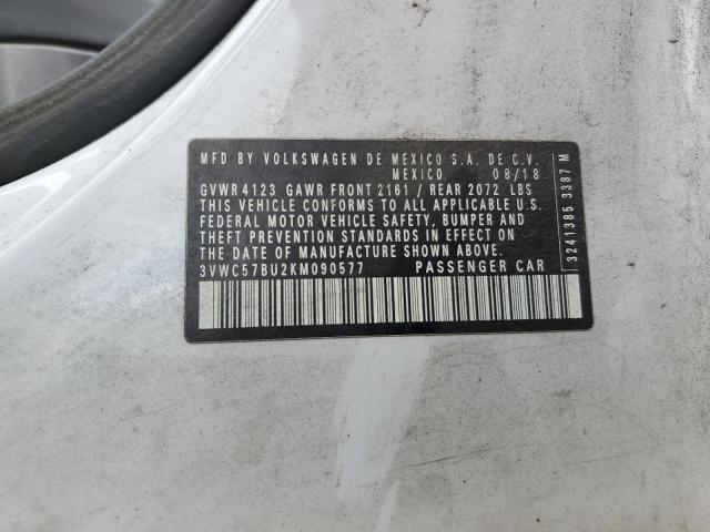 2019 VOLKSWAGEN JETTA S 3VWC57BU2KM090577