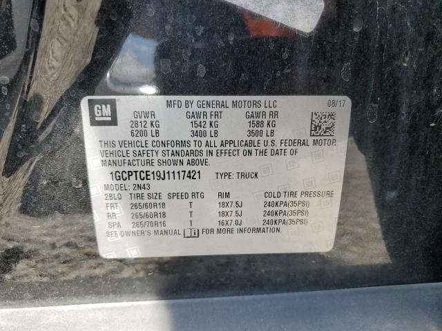 2018 CHEVROLET COLORADO L 1GCPTCE19J1117421