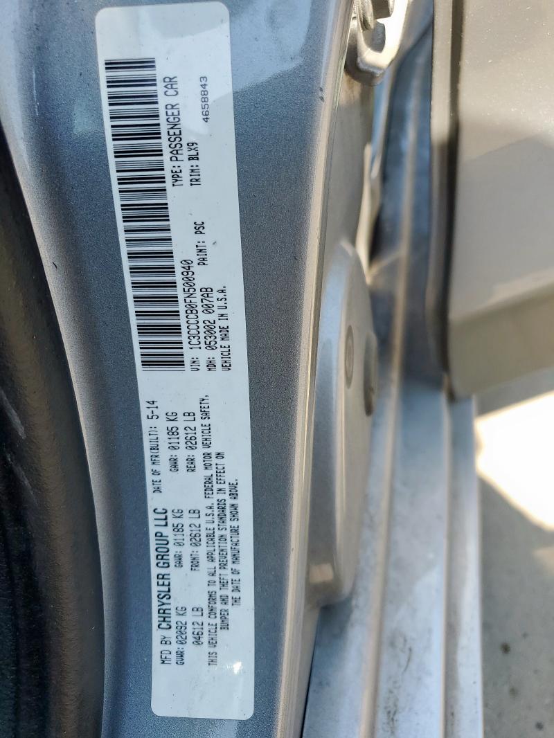 2015 CHRYSLER 200 C 1C3CCCCB0FN500940