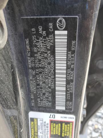 2021 LEXUS ES 350 BAS 58ACZ1B13MU086261