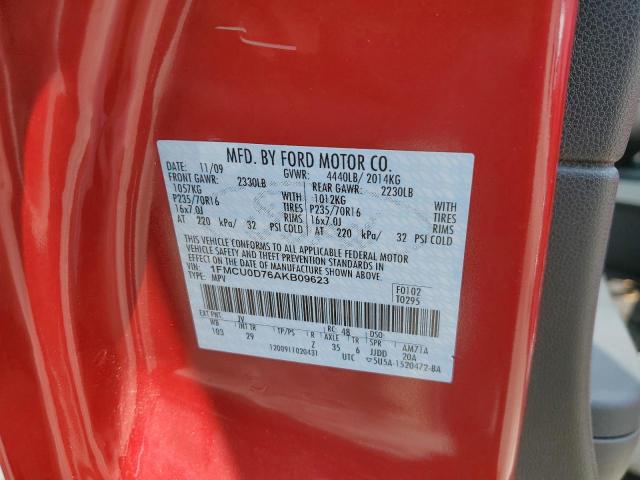 2010 FORD ESCAPE XLT - 1FMCU0D76AKB09623