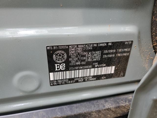 2019 TOYOTA RAV4 ADVEN 2T3J1RFV9KC008395
