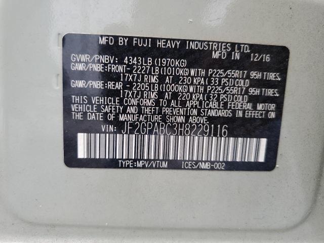 2017 SUBARU CROSSTREK JF2GPABC3H8229116