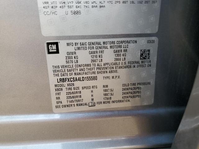 2020 BUICK ENVISION E LRBFXCSA4LD155580