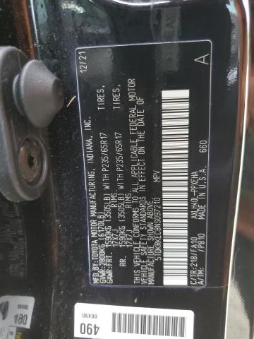 2022 TOYOTA SIENNA LE 5TDKRKEC8NS097210