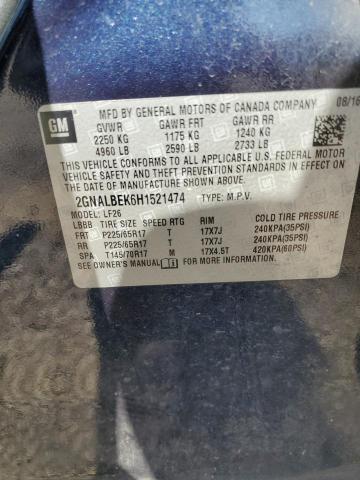 2017 CHEVROLET EQUINOX LS 2GNALBEK6H1521474