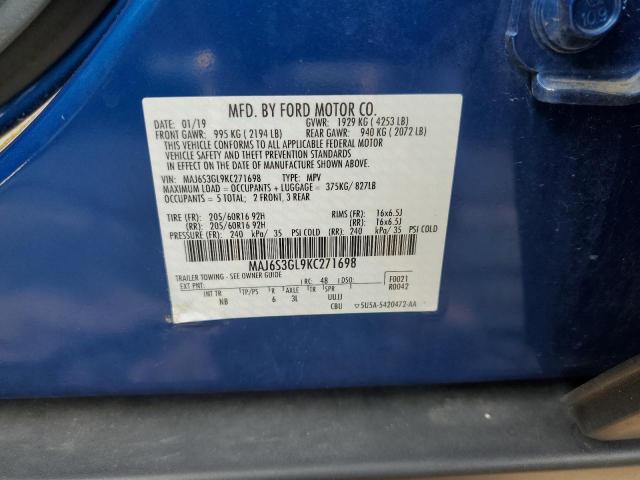 2019 FORD ECOSPORT S - MAJ6S3GL9KC271698