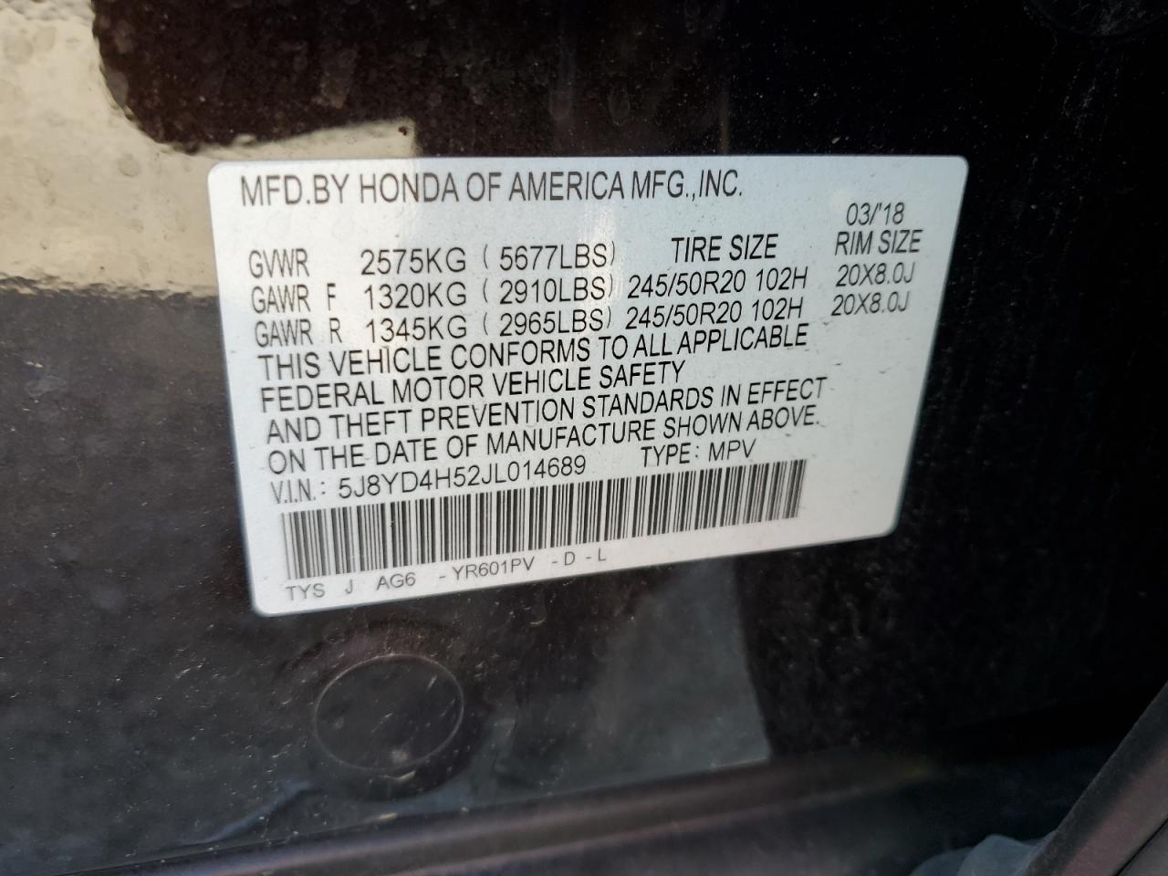 ACURA MDX TECHNOLOGY