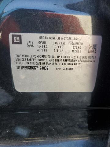 2016 CHEVROLET CRUZE LIMI 1G1PE5SB6G7174032