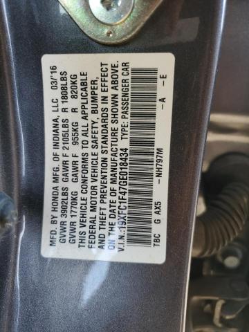 2016 HONDA CIVIC EX - 19XFC1F47GE018434