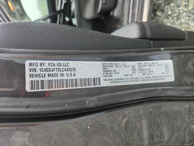 2020 DODGE DURANGO SS 1C4SDJFT2LC442575