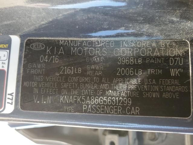2016 KIA FORTE LX KNAFK5A86G5631299