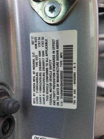 2017 HONDA CR-V LX 7FARW5H30HE000552