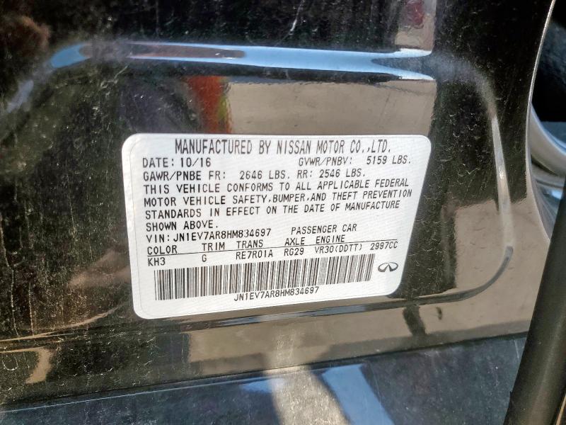 2017 INFINITI Q50 PREMIU JN1EV7AR8HM834697