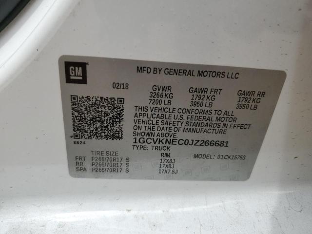 2018 CHEVROLET SILVERADO - 1GCVKNEC0JZ266681