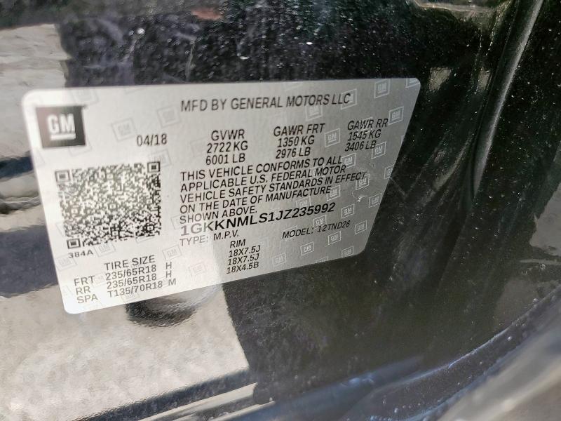 2018 GMC ACADIA SLT-1 1GKKNMLS1JZ235992