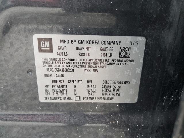 2018 BUICK ENCORE PREFERRED KL4CJESBXJB586258