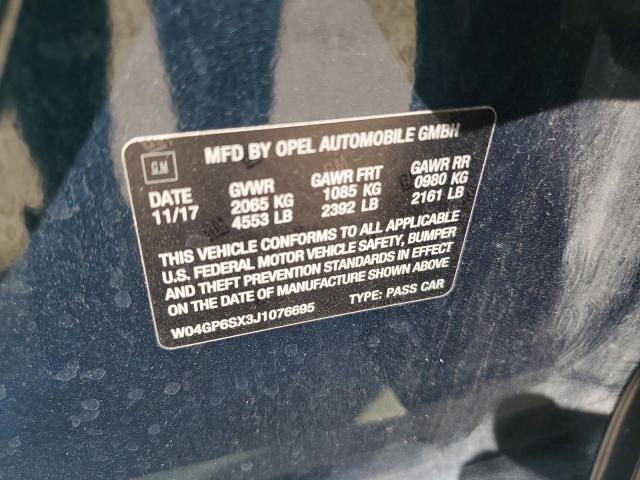 2018 BUICK REGAL ESSENCE W04GP6SX3J1076695