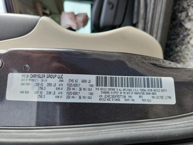 2015 CHRYSLER TOWN & COU - 2C4RC1BGXFR577194