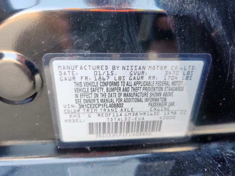 2015 NISSAN VERSA NOTE 3N1CE2CP1FL408802