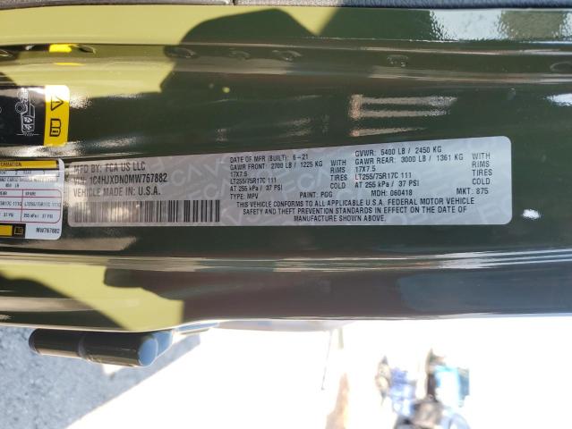 2021 JEEP WRANGLER UNLIMITED SPORT - 1C4HJXDN0MW767882