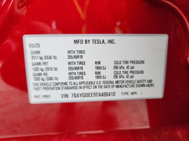 2026 TESLA MODEL Y 7SAYGDEE9TA406410