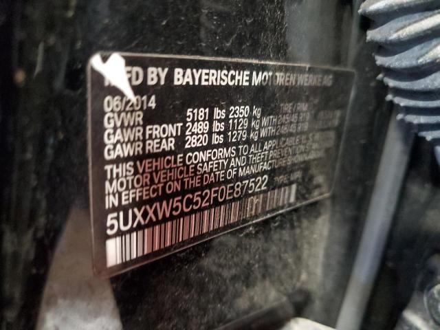 2015 BMW X4 XDRIVE3 5UXXW5C52F0E87522