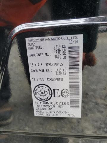 2015 INFINITI QX60 5N1AL0MM7FC507165