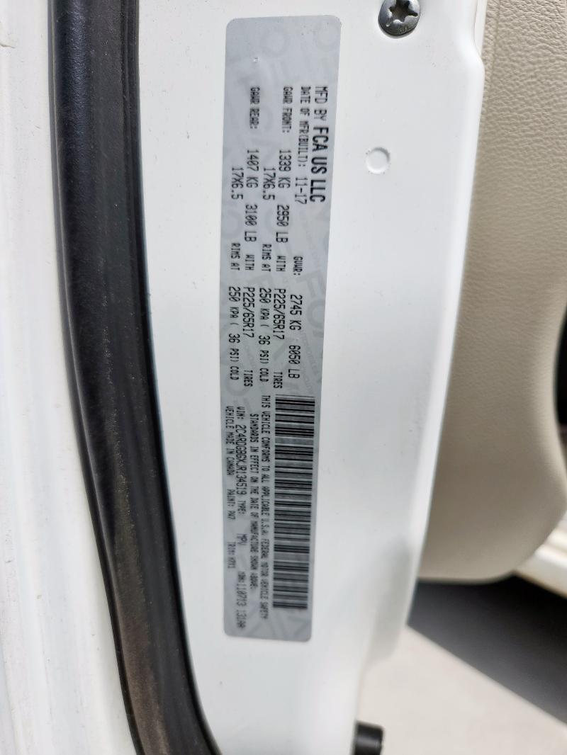 2018 DODGE GRAND CARA 2C4RDGBGXJR134519