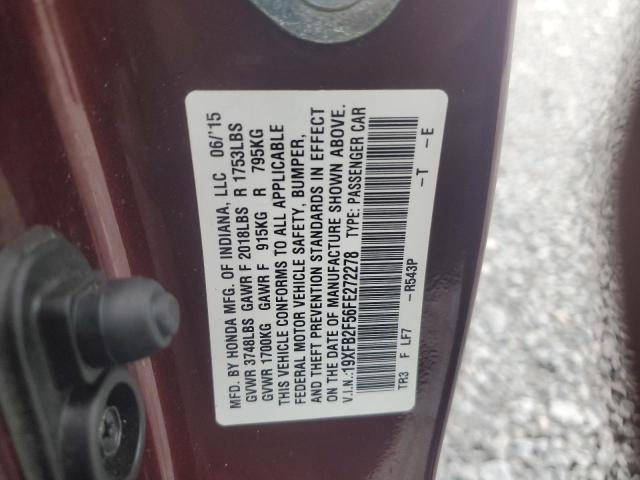 2015 HONDA CIVIC LX 19XFB2F56FE272278
