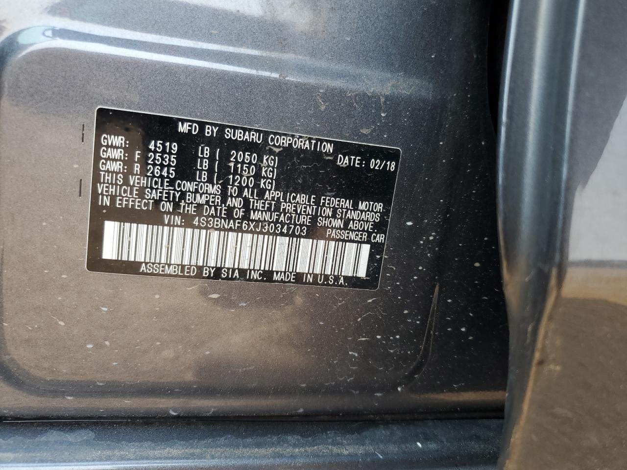 SUBARU LEGACY 2.5I PREMIUM